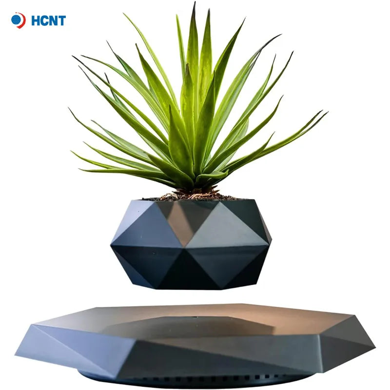 Levitating Plant Pot Floating Plant Pot for Small Plants Levitating Decor for Home & Office Magnetic Floating Levitating Disp