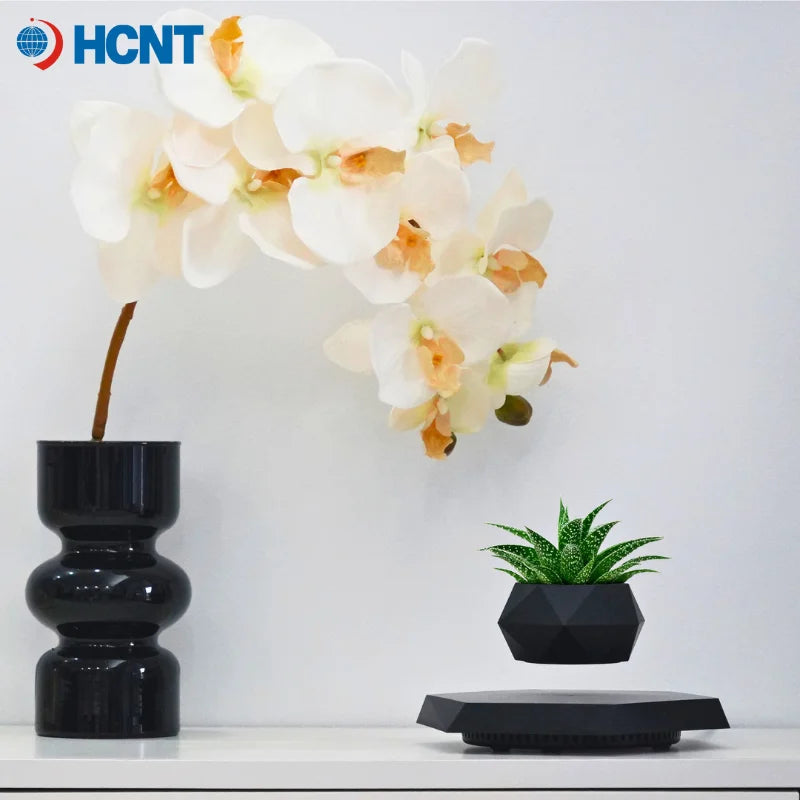 Levitating Plant Pot Floating Plant Pot for Small Plants Levitating Decor for Home & Office Magnetic Floating Levitating Disp