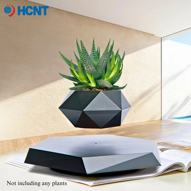 Levitating Plant Pot Floating Plant Pot for Small Plants Levitating Decor for Home & Office Magnetic Floating Levitating Disp