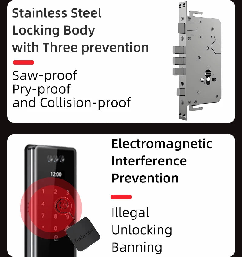 face id smart doorknob
