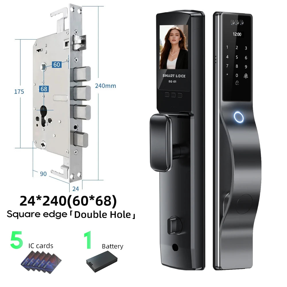 face id smart doorknob