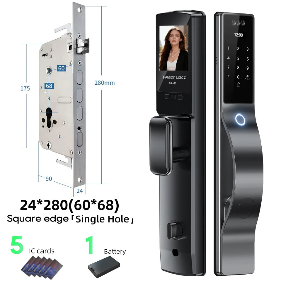 face id smart doorknob