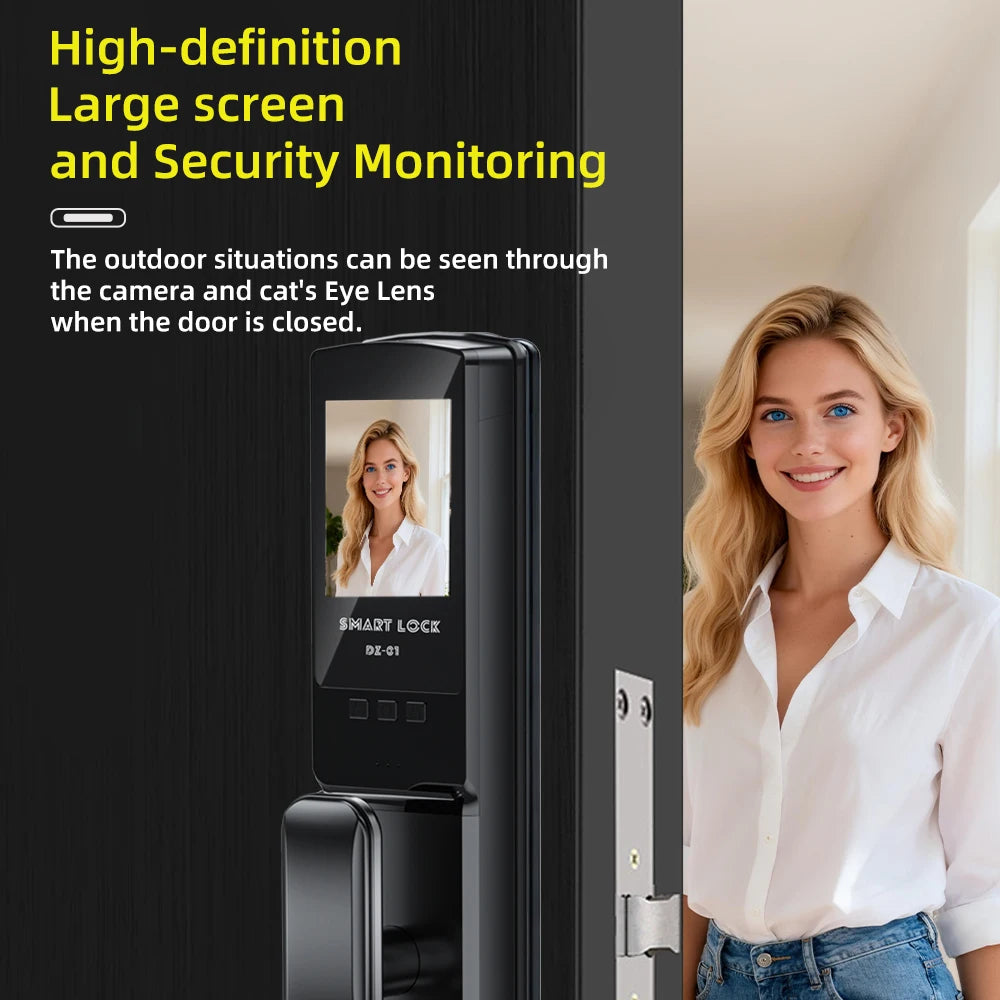 face id smart doorknob