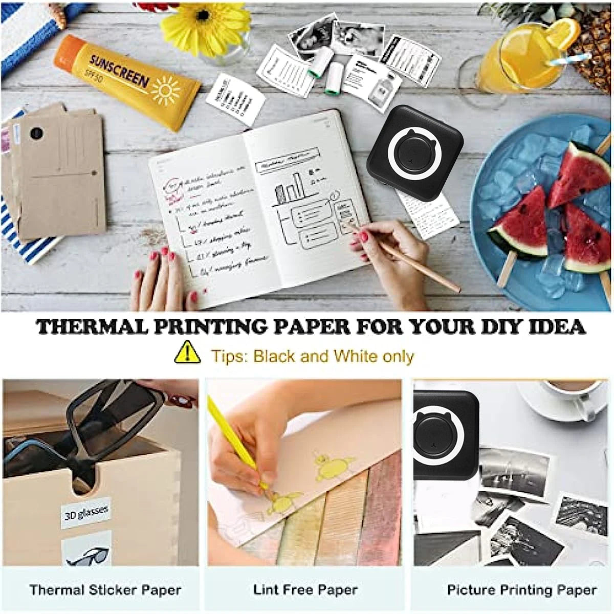 MINI Portable INKLESS Thermal Printer