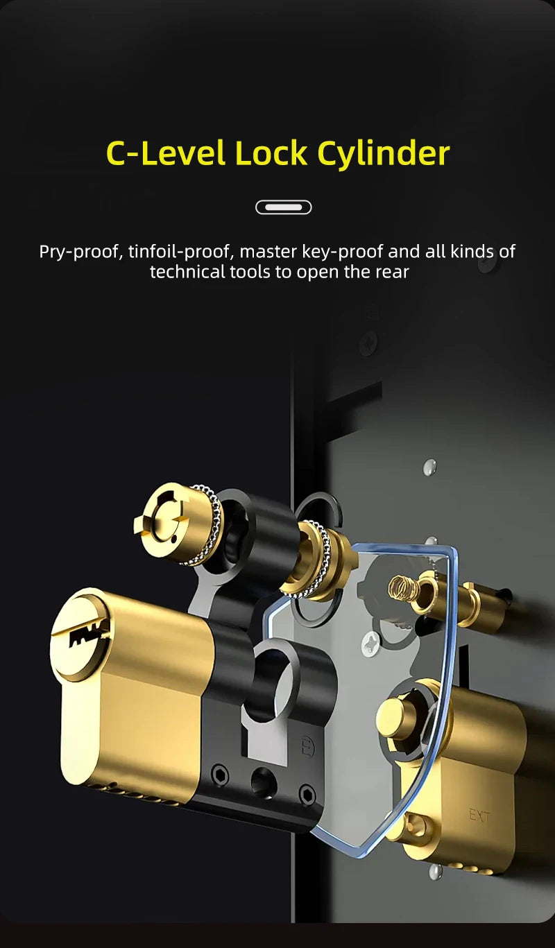 face id smart doorknob