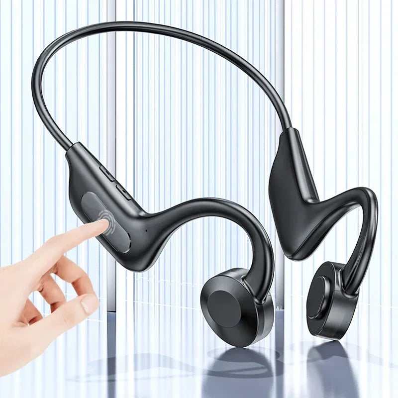 Hot Bone Conduction Swimming Headphones Bluetooth 5.4 IPX8 Waterproof Not In-Ear Wireless Plug-in Card Sports Headphones New