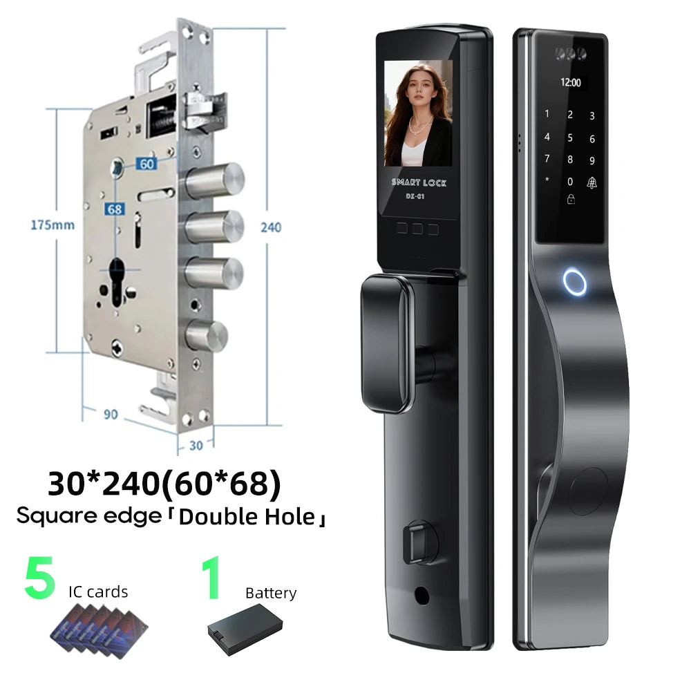face id smart doorknob