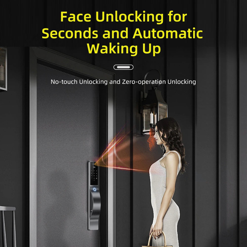 face id smart doorknob