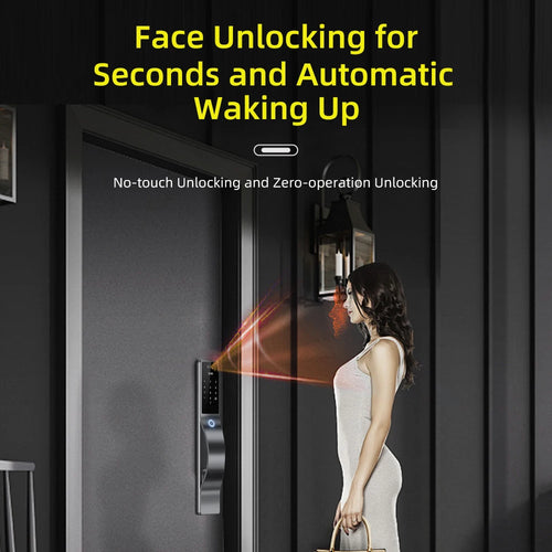face id smart doorknob